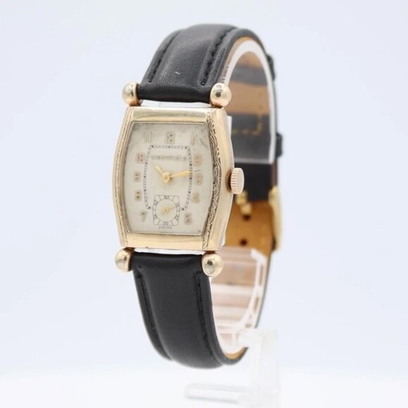 Vintage 25mm Westfield Air King Men's Mechanical Wristwatch 10ZC Swiss Two Tone - Picture 1 of 7